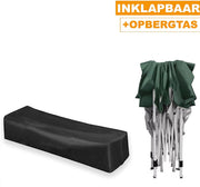Happyment Partytent met zijwanden - Groen - Opvouwbaar - Easy up - Paviljoen - Waterdicht weerbestendig - 3x3 m