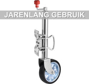Neuswiel 680KG - Aanhangwagenkrik met wiel - Voor campers, boottrailers en aanhangers