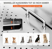 Hondenverzorgingskuip - hondenverzorgingstafel - 127 cm - RVS - Linkerdeur - Max. 150 kg