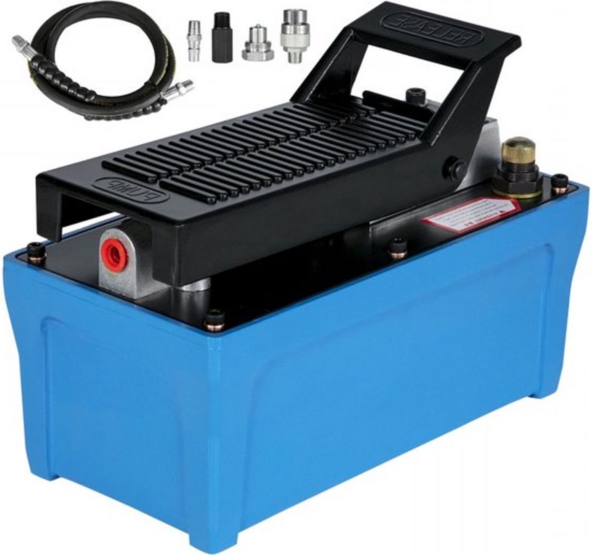 Hydraulische Lucht Pomp - Enkelwerkende cilinder - 10.000 PSI Voetpomp - Inclusief Accessoires - 1,7L