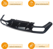 Achterbumper Diffuser met Uitlaat Tips - Voor Mercedes E-Klasse W213 E300/E43 (2016-2020) - Zwart - Auto Accessoires