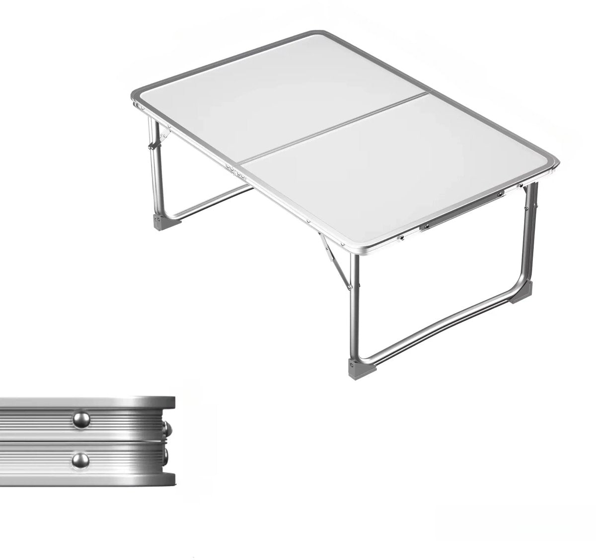 Opvouwbare Campingtafel - Elvo - Lichtgewicht Aluminium - 2 In Hoogte Verstelbare Poten - Draagbare Picknicktafel voor Feestjes