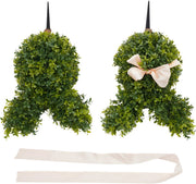 Kunstplant konijnvorm - Voor Binnen en Buiten / Decoratie - Konijnvormige Buchsbaum Kunstplant - Plastic / Groen - 50cm