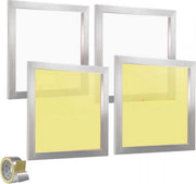 Zeefdrukkit - 4 stuks Aluminium - Zeefdruk set frame - zeefdrukframes 46x51CM - Startersset - Zeefdrukraam - Zeefdrukpers