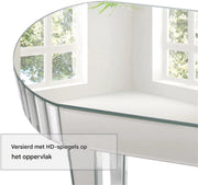 Consoletafel Teroni Opulence - Haltafel - Wandtafel - Zilver - Sidetable - 120cm