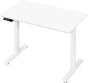 Elektrisch Sta-Bureau - Voor Ergonomisch Thuiswerken of Kantoor - In Hoogte Verstelbare Werktafel met USB-Oplaadpoort en Geheugenfunctie - Color: 100x60cm white