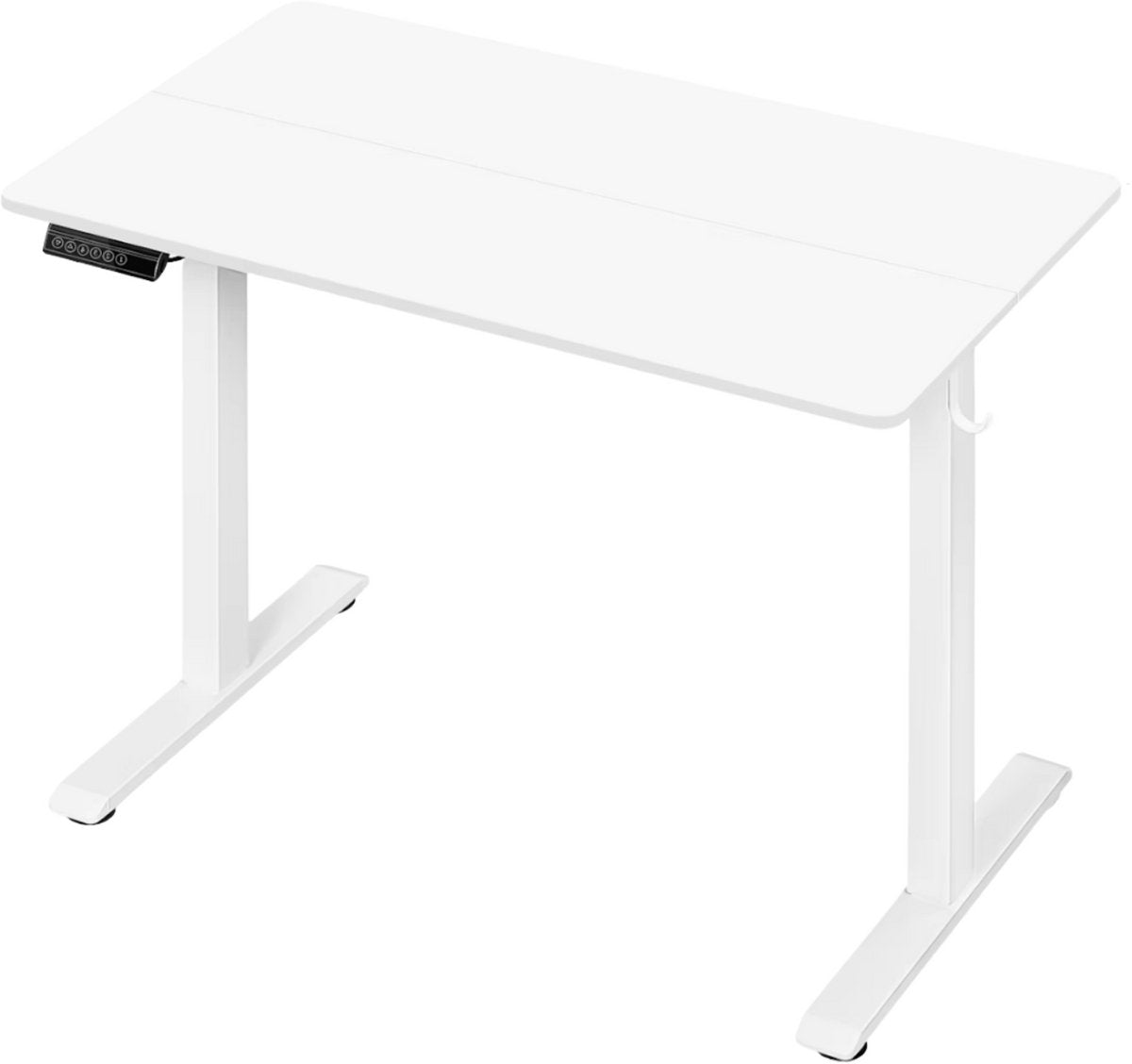 Elektrisch Sta-Bureau - Voor Ergonomisch Thuiswerken of Kantoor - In Hoogte Verstelbare Werktafel met USB-Oplaadpoort en Geheugenfunctie - Color: 100x60cm white