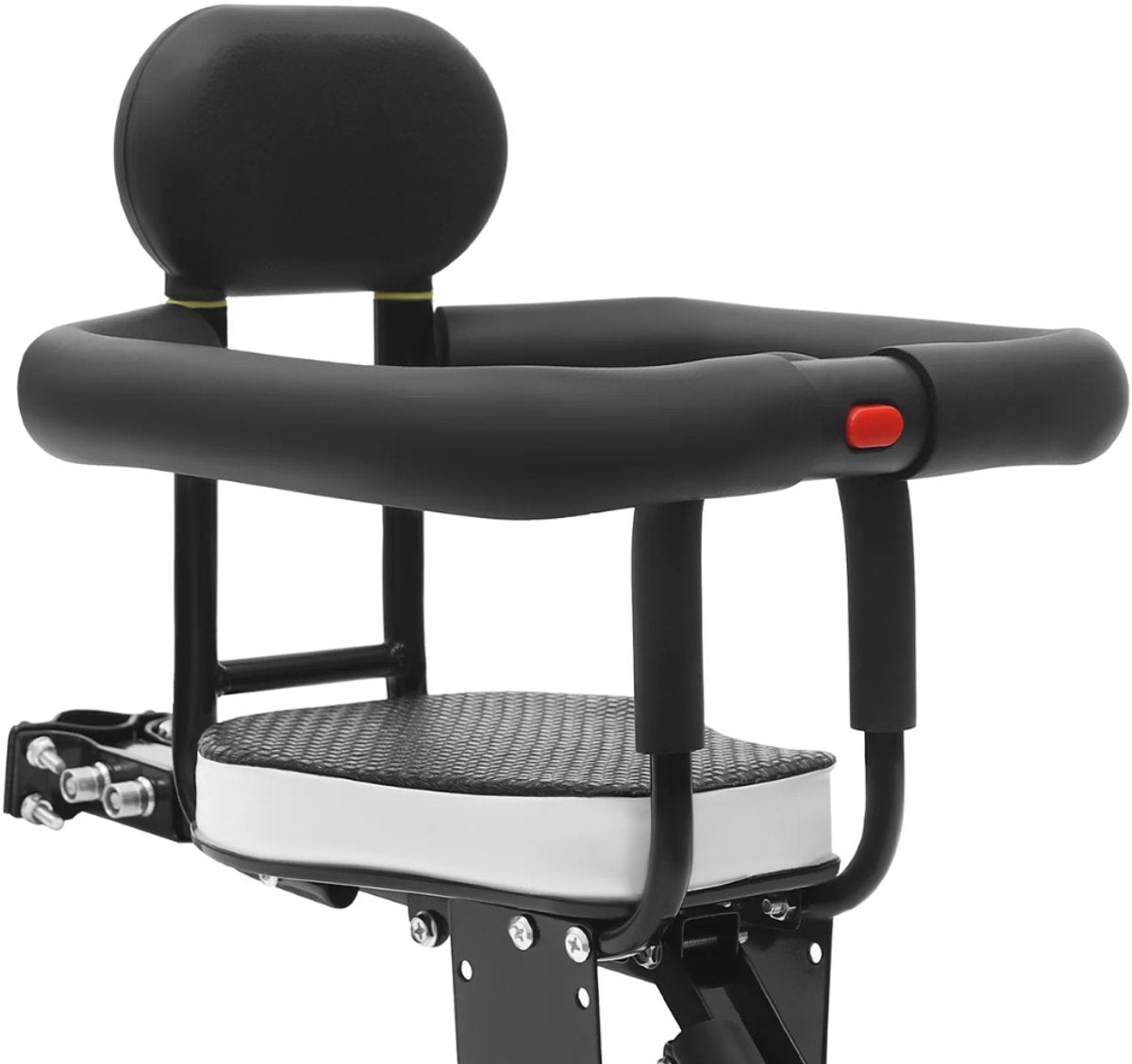 Fietsstoel - Fietszitje - Kinderzitje voor op de fiets – Voor montage op volwassen fiets – Comfortabel voor kinderen – Zwart / Veilig ontwerp
