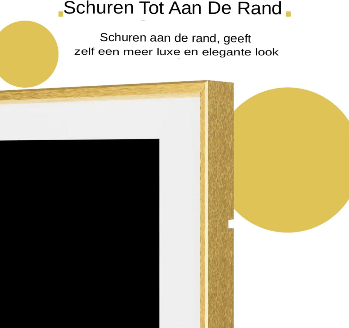 LED Badkamerspiegel met Verlichting - Rechthoek XL 150×80 cm - Goudkleurig Aluminium Frame - Touchbediening - Anticondens Wandspiegel