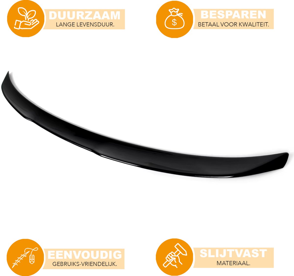 Achterspoiler - Voor BMW 3-Serie G20/M340i/G80 M3 2019-2024 - Auto accessoires - Spoilervleugel - Gloss Zwart - M3 stijl