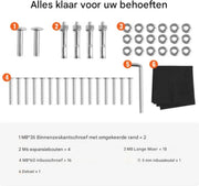 Metalen brandhoutrek - Houtrek - Waterdichte Hoes - 400KG