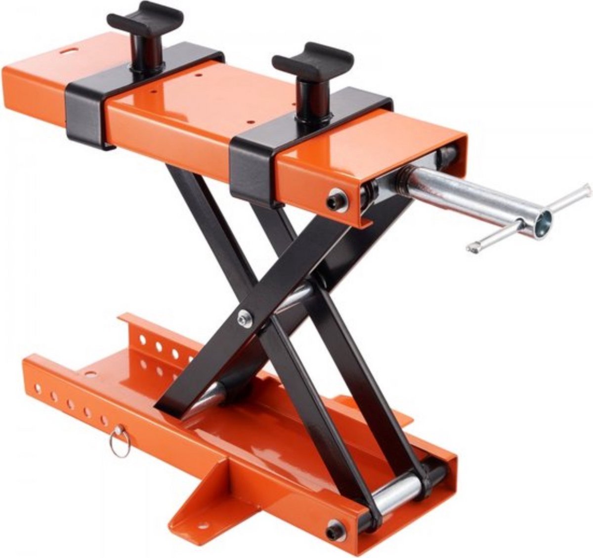 Motorkrik motorfiets heftafel - 500KG - 120-390 mm werkhoogte - oranje