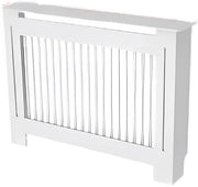 Grandiose Radiatorombouw - 111x92 cm - Ombouw rooster - Verticale panelen - MDF - Stijlvol - Wit