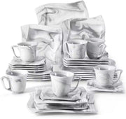 Glamorous Bordenset – Dinerborden – 6 persoons – 30 delig – Marmerlook Keramisch – Ontbijtborden – Luxe design