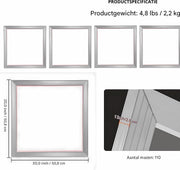 Zeefdrukkit - 4 stuks Aluminium - Zeefdruk set frame - zeefdrukframes 46x51CM - Startersset - Zeefdrukraam - Zeefdrukpers