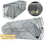 24" Rattenval - Grote Dierenvalkooi voor Zwerfkatten - Humane Rescue - Opvouwbare Catch & Release Dierenval - Binnen & Buiten