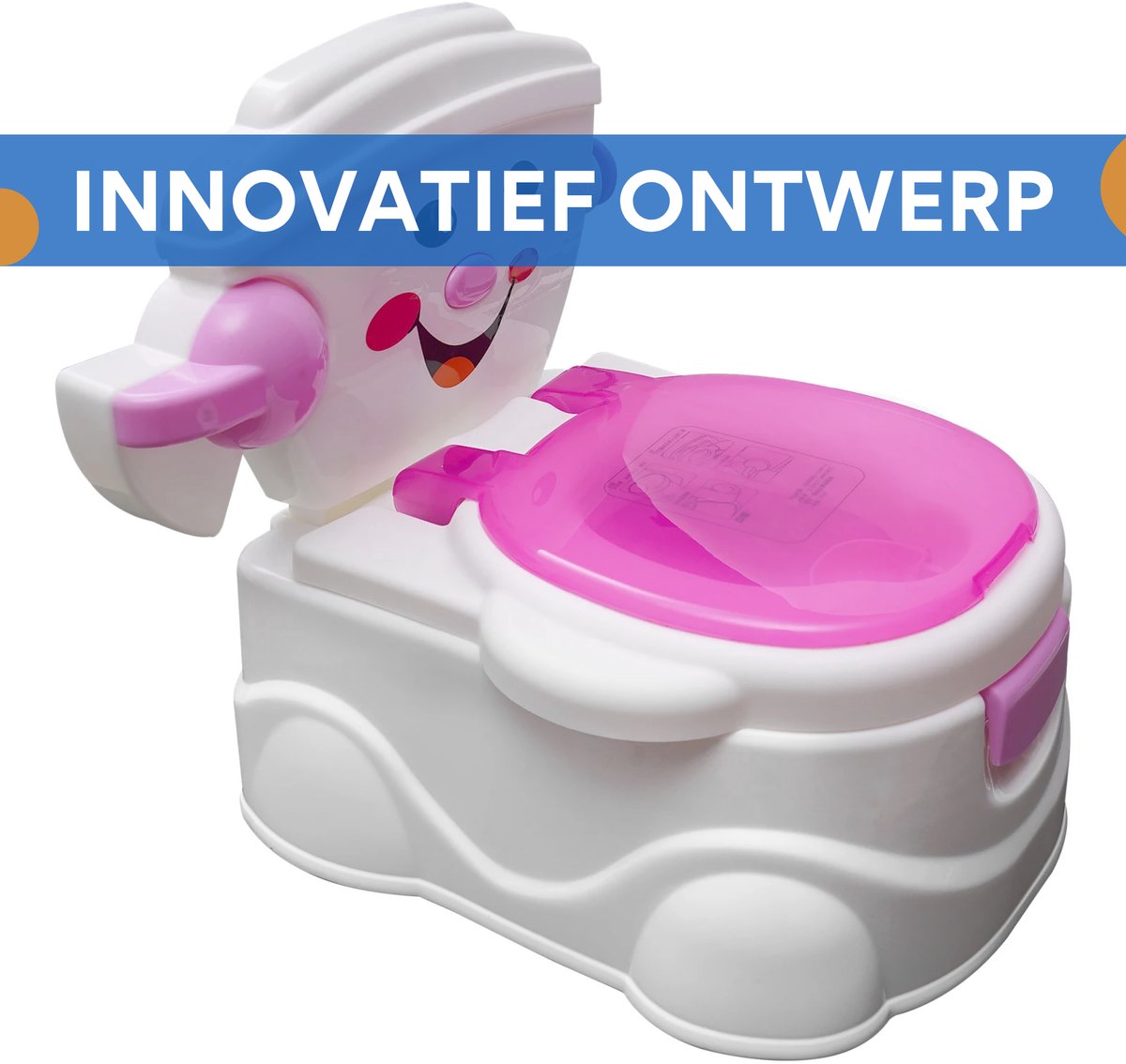 Kinder wcpotje - Zindelijkheidstraining Toilet - Plaspotje - Toilettrainer - Voor Baby’s en Peuters - Met Schattig Lachend Gezicht - Voor Jongens en Meisjes