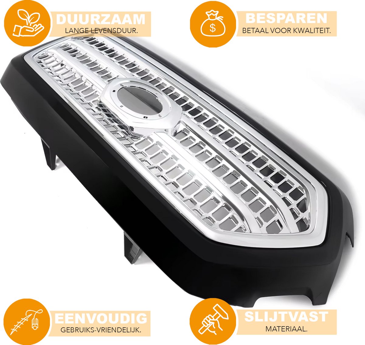 Voorbumper - Voor Toyota Tacoma 2016-2023 - Auto accessoires - Voorgrille - TRD stijl - Chroom/Zwart