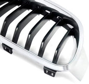 Niergrille Vanta - Rechter voor Nier grille - Voor BMW 3 Serie F30/F31/F35 (2012-2018) - Chroom & Zwart - Auto accessoires