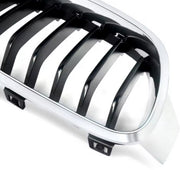 Rechter voor Nier grille - Voor BMW 3 Serie F30/F31/F35 (2012-2018) - Chroom & Zwart - Auto accessoires