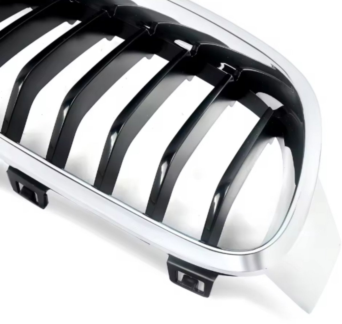 Rechter voor Nier grille - Voor BMW 3 Serie F30/F31/F35 (2012-2018) - Chroom & Zwart - Auto accessoires