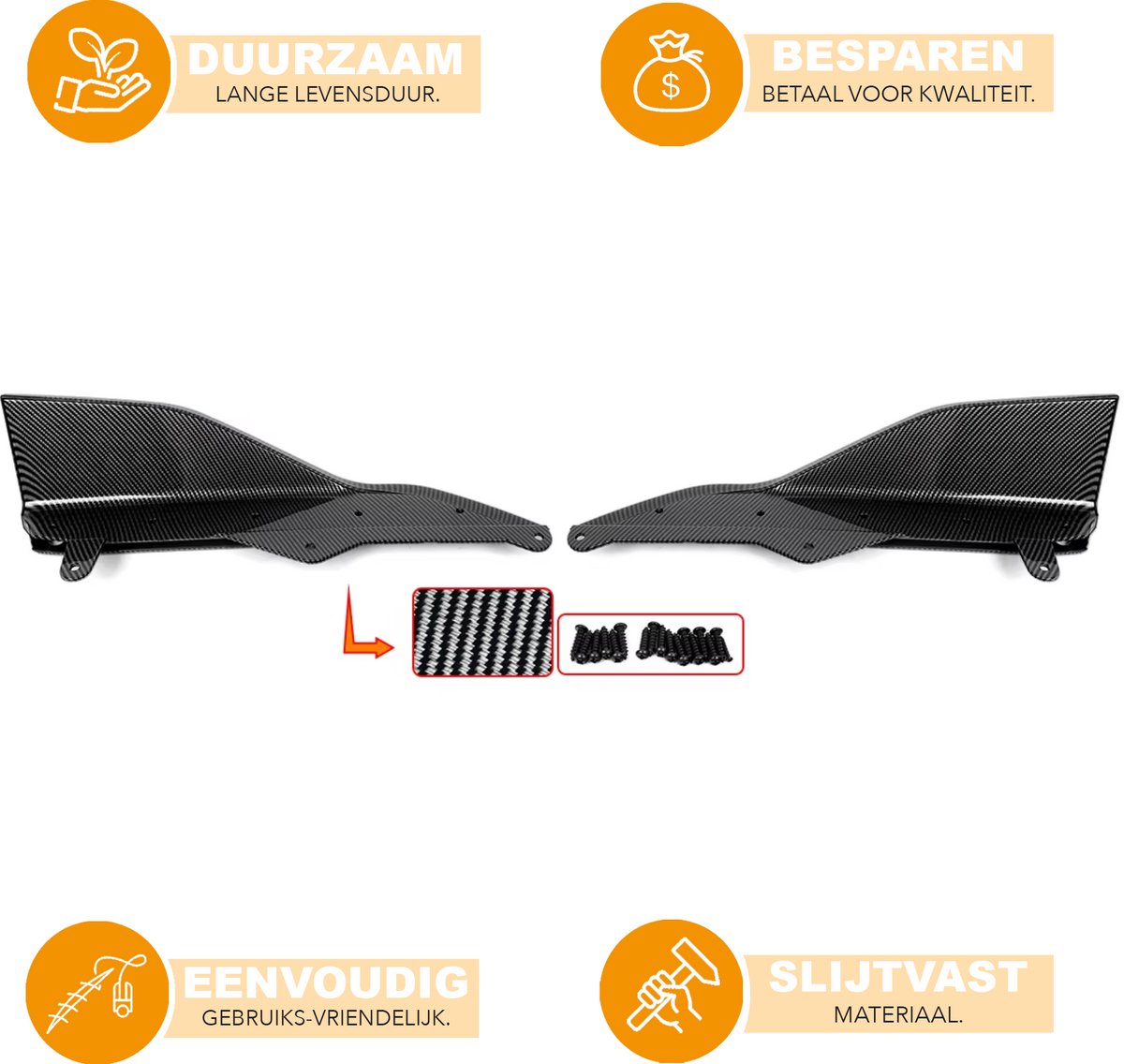 Zijrokken Extension Lip - Voor BMW 2 Serie G42 (2022-2024)- M Performance Stijl - Glanzend Zwart - Auto accessoires