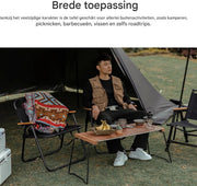 Opvouwbare campingtafel - Inklapbaar - Picknick en barbecue - Compact