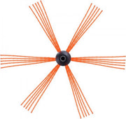 Kachelpijpborstel - 8m Schoorsteenborstel - Incl. 8 Nylon Stangen voor Openhaard
