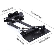 2 STUKS Verstelbaar Scharnier - Salontafel - Lift Mechanisme - 35 kg Draagkracht - Zwaar Stalen DIY voor Inklapbare Eettafel of Bureau - Zwart