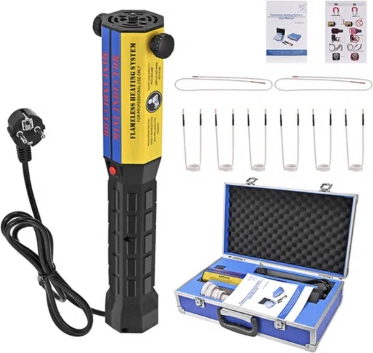 Happyment Magnetische Inductie Verwarmer - 1000W - Bouten Kit - Draagbaar