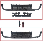 Achterdiffuser Lip met Uitlaat Tips - Auto Accessoires - Voor Mercedes W205 C300/C63/C43 AMG (2015-2018)