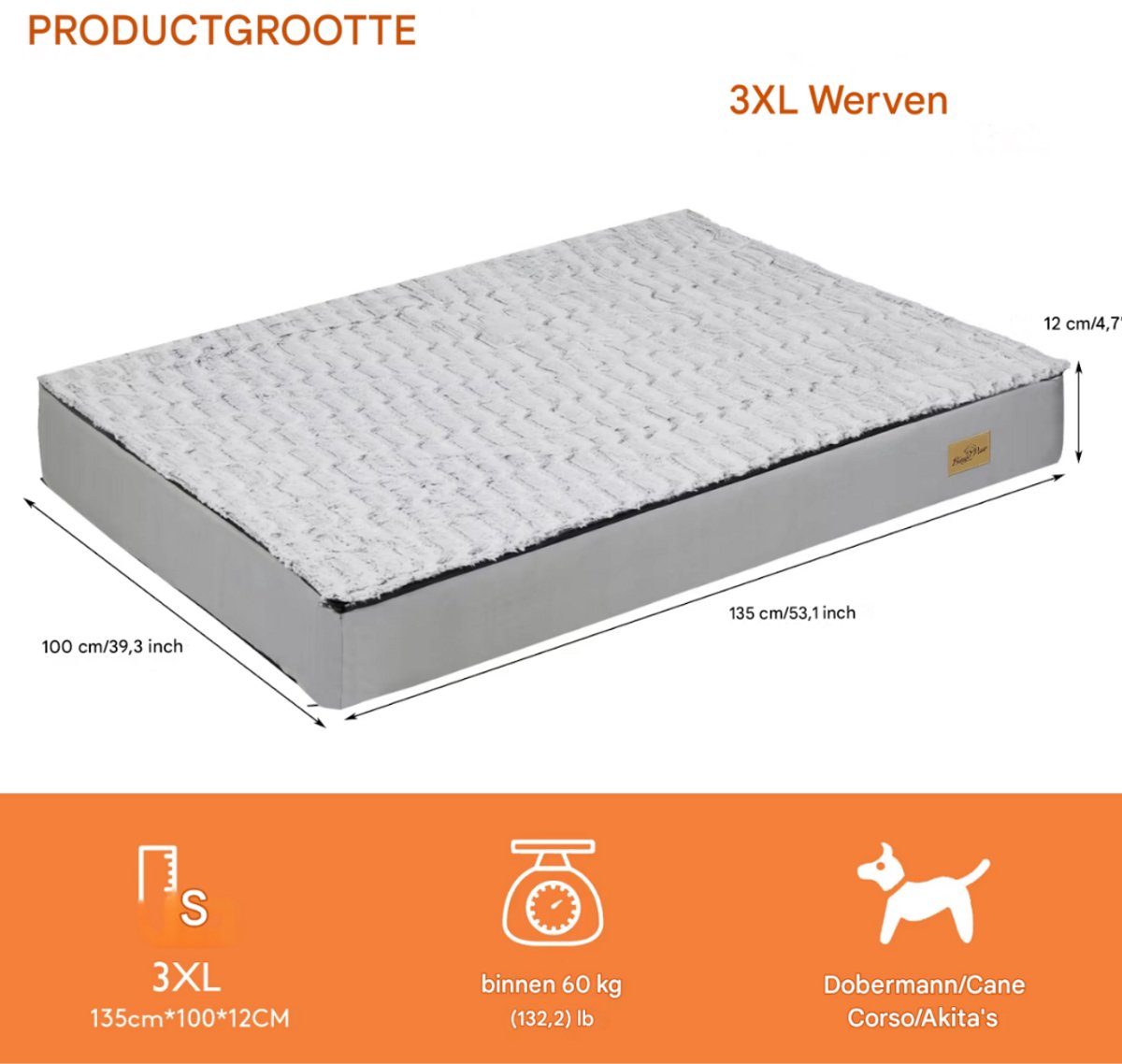 Hondenbed Zero - Hondenbank - Hondensofa op poten - Hondenzetel - Comfort en zacht - Afneembaar kussen - 95cm