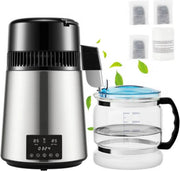 Waterdestilleerder Deluxe - Destilleerapparaat - RVS - Water Destilleren - met 4L Glazen waterkan