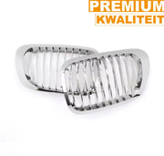 Voorbumper grille Deluxe - Chroom - Voor BMW E46 3 Serie Cabriolet (1999-2002) - Auto accessoires