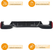 Achterbumper - Voor BMW 5-Serie G30 M Sport 2017-2019 - Auto accessoires - Diffuser - Carbon Look - M5 stijl
