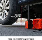 Happyment Hydraulische Krik PRO - Autokrik - Garage Krik - Lifting Apparatuur - Hydraulische Werkplaatskrik - Voor Auto, Camper, Caravan - 5 Ton Vermogen - Rood
