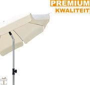 Parasol - Beige - Kantelbaar - Rond - 200cm - Voor terras of strand