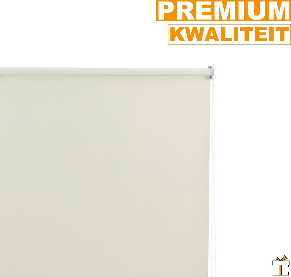 Rolgordijn - Beige - 100x240cm - Verduisterend - Isolerend - Zonder boren