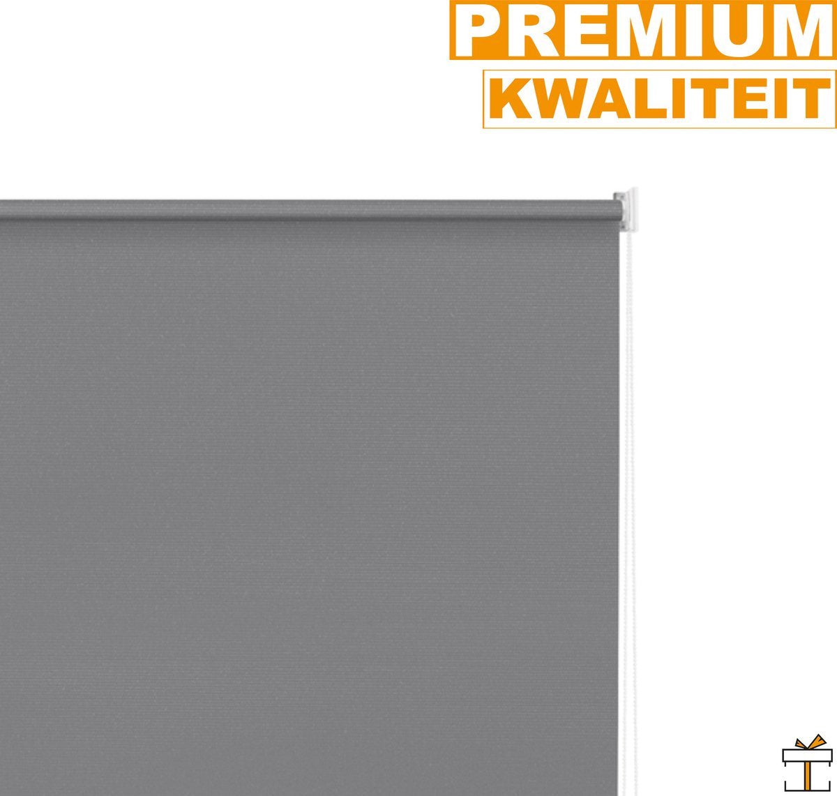 Bolt Edge Rolgordijn - Donkergrijs - 100x240cm - Verduisterend - Isolerend - Waterafstotend