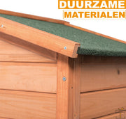 Bolt Edge Konijnenhok - Hout - Binnen & buiten - 2 verdiepingen