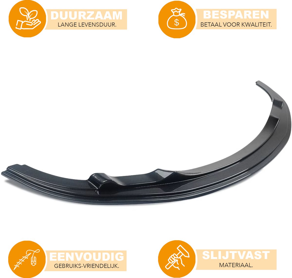 Voorbumper - Voor BMW E92/E93 M Sport 2010-2013 - Auto accessoires - Lipsplitter - Carbon Look