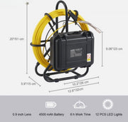 Endoscoop inspectie camera PRO - Rioolcamera - 9 inch scherm - Inspectiecamera - 70m Lokalisatie - 6 uur batterijduur - Apparaat voor ondergrondse leidingen