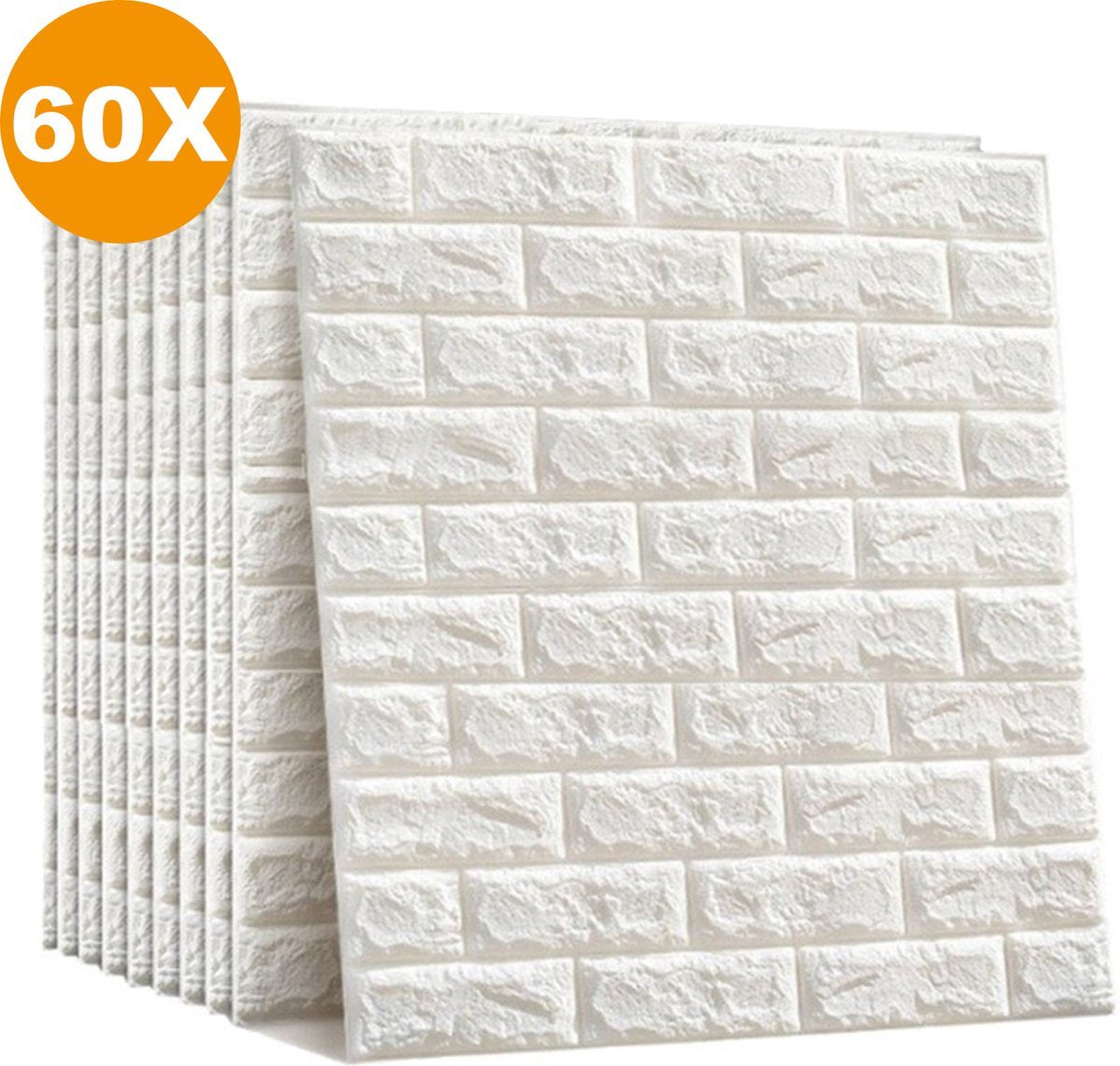 Bolt Edge 3D Wandpanelen - Grijs - 60 stuks - Zelfklevend - Waterdichte muurstickers