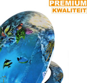 Bolt Edge Toiletbril - Visjes Design - Softclose - Universeel - Antibacterieel