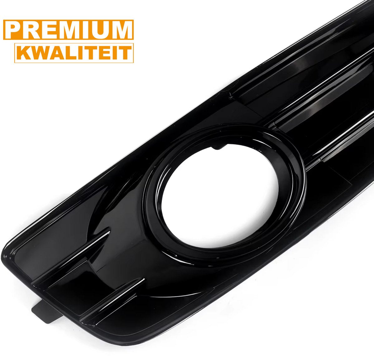 Voorbumper - Voor Audi A3 8P S-Line 2009-2012 - Auto accessoires - Mistlichtgrille - Honingraat grille - Gloss Zwart