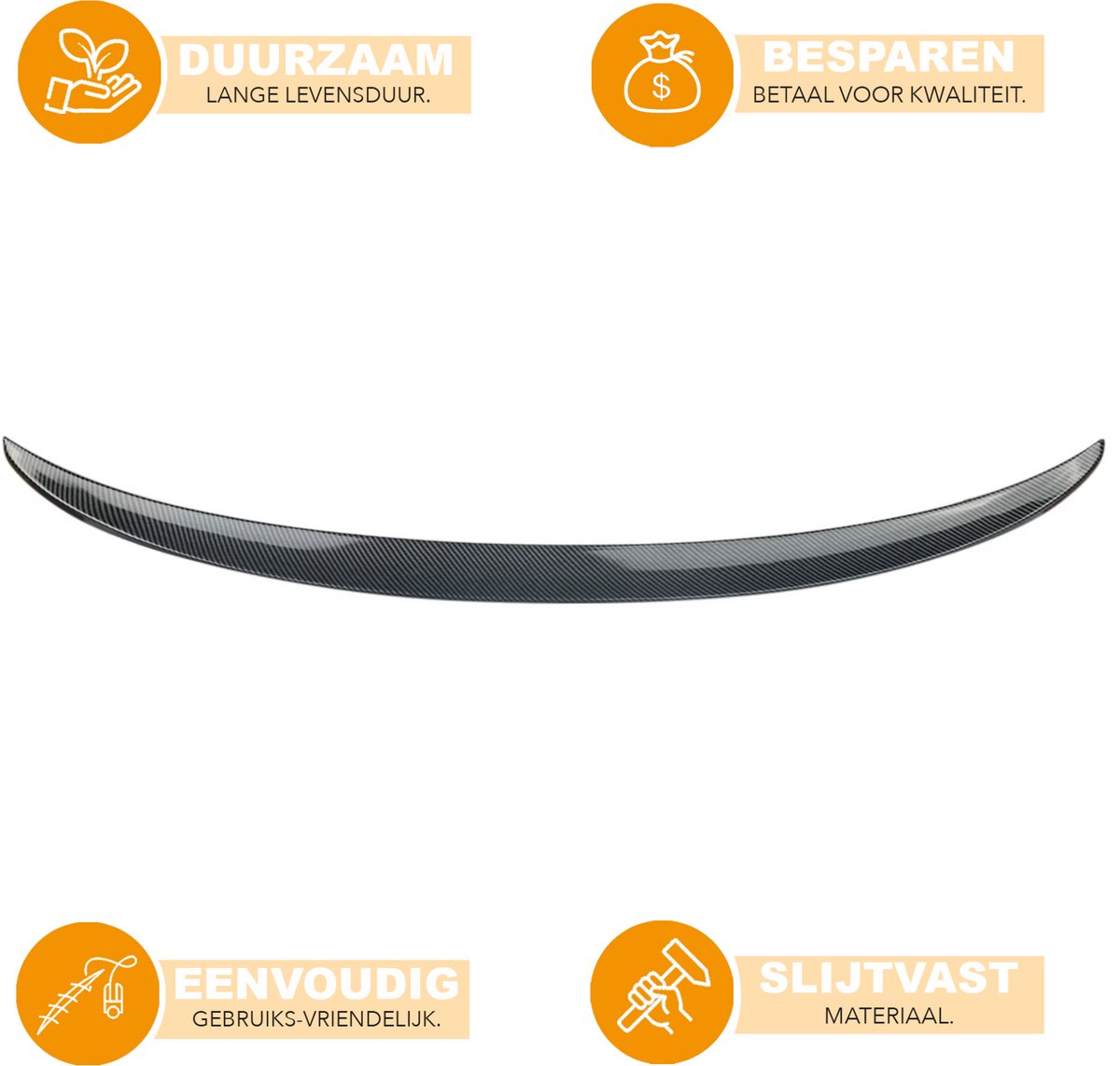 Achterspoiler Kofferbak - Carbon Look - Voor BMW 4 Serie F36 Gran Coupe (2013-2019) - MP Stijl