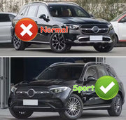 GT Grille voorbumper - Geheel Zwart - Auto Accessoires - Voor Mercedes X254 GLC300 Sport Model (2023-2024)