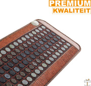 Happyment Infrarood Edelstenen Deluxe - Thermomat - Warmte Therapie Mat - Verwarmde Stenen - Echte Jade - Toermalijn - 60x150cm