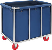 Waswagen - Wasverzamelwagen - Wasmand - Voor thuis, hotel en horeca - Blauw