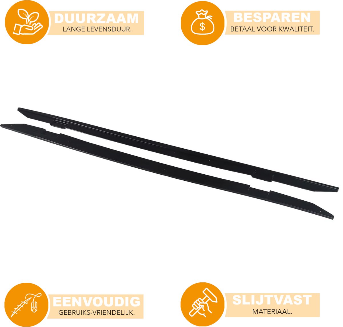 Zijrok Verlenging - Voor BMW F22/F23 (2013-2018) - Glanzend Zwart - M Prestaties Stijl - Auto accessoires